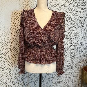 Dressy printed Express blouse